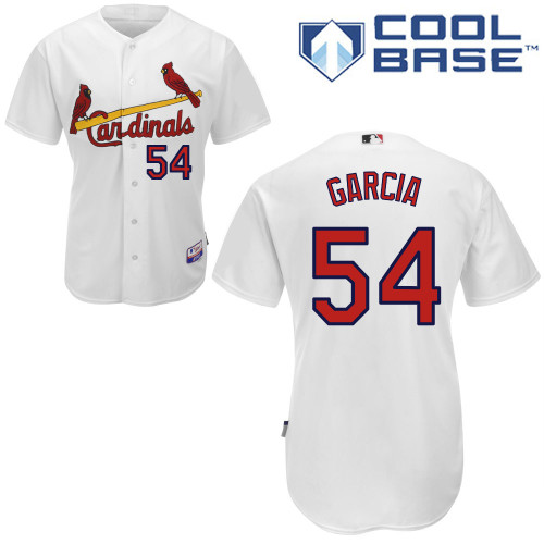 Jaime Garcia #54 MLB Jersey-St Louis Cardinals Men's Authentic Home White Cool Base Baseball Jersey